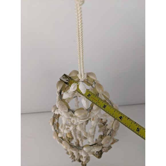Vintage 70’s Seashell Chandelier Sea Shells Nautical Beach Boho Coast 30" - Picture 13 of 14